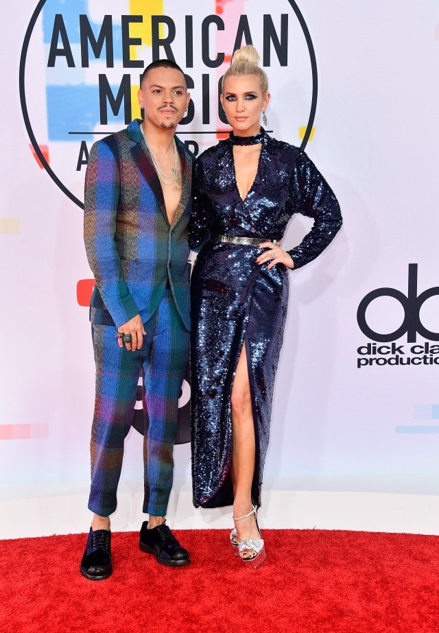 Evan Ross and Ashlee Simpson 2018 AMAs