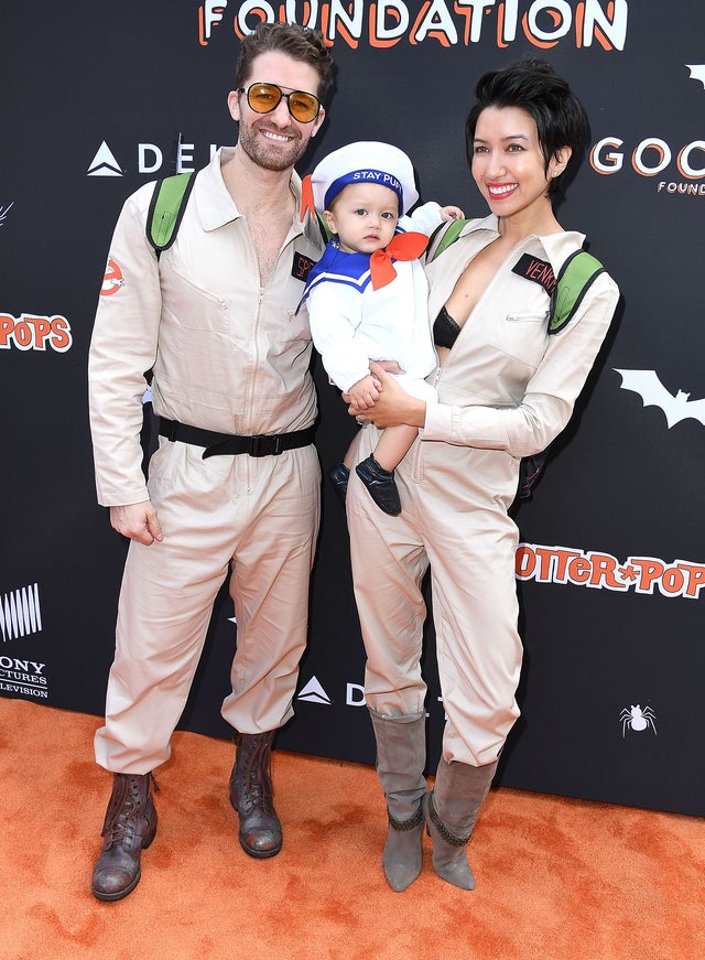 Matthew Morrison and family on halloween