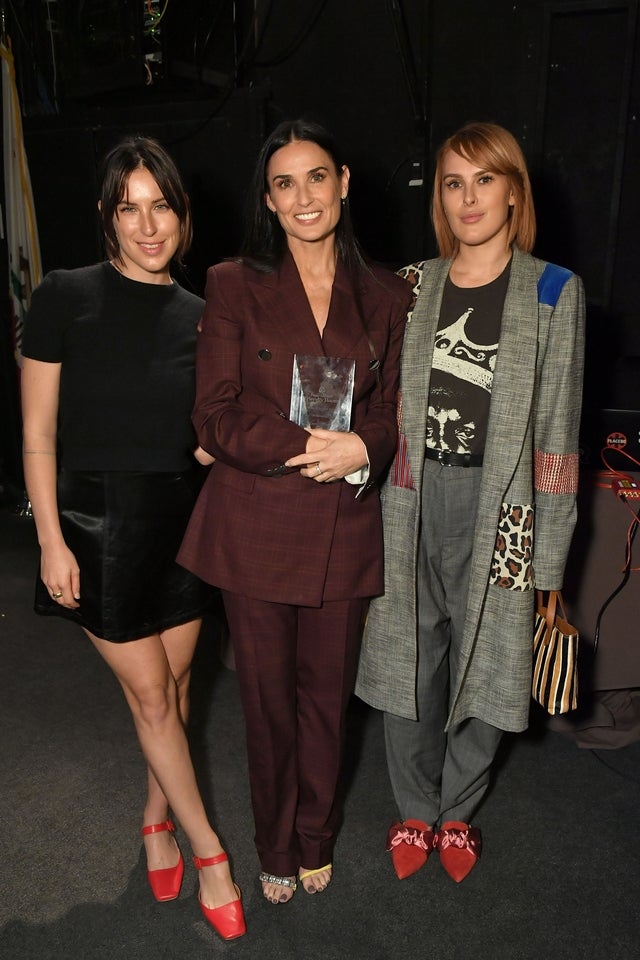 Scout Larue Willis, Demi Moore and Rumer Willis in LA