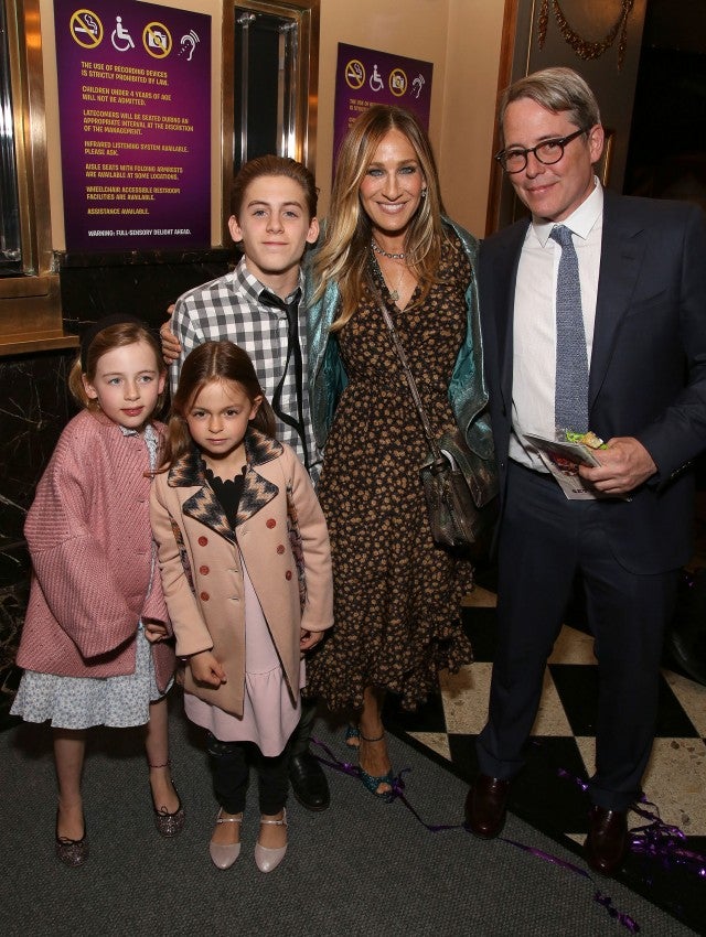 Sarah Jessica Parker and Matthew Broderick with their kids in 2017