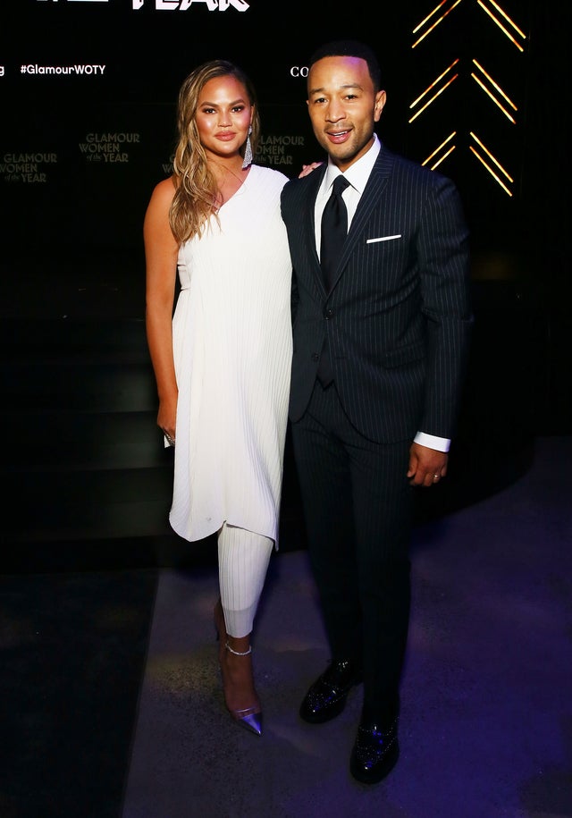 Chrissy Teigen and John Legend at glamour