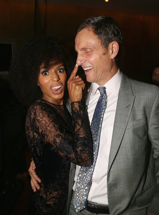 Kerry Washington and Tony Goldwyn at American Son after-party