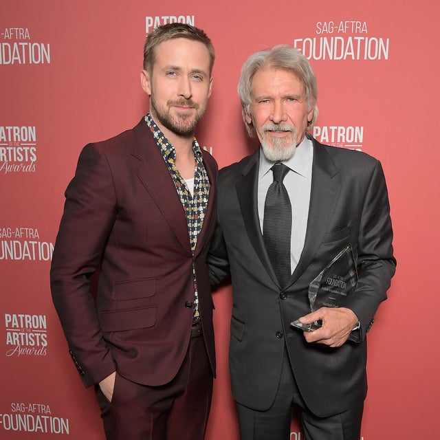 Ryan Gosling and Harrison Ford at sag-aftra foundation gala