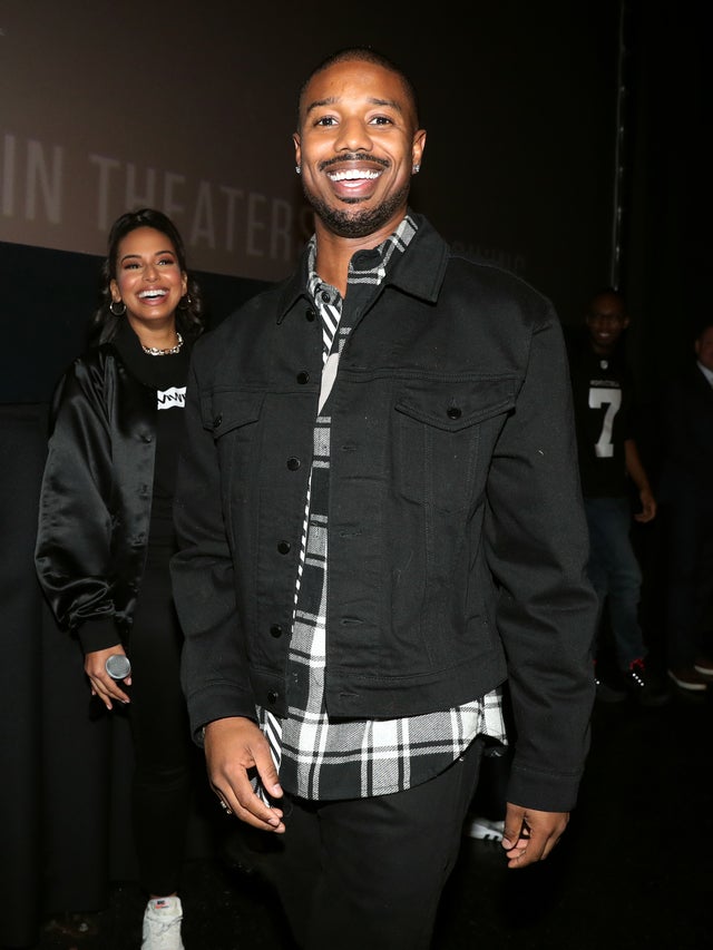 Michael B. Jordan at the 'Creed 2' Newark Community Screening