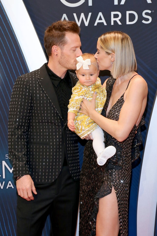 Tyler Hubbard and wife at cma awards