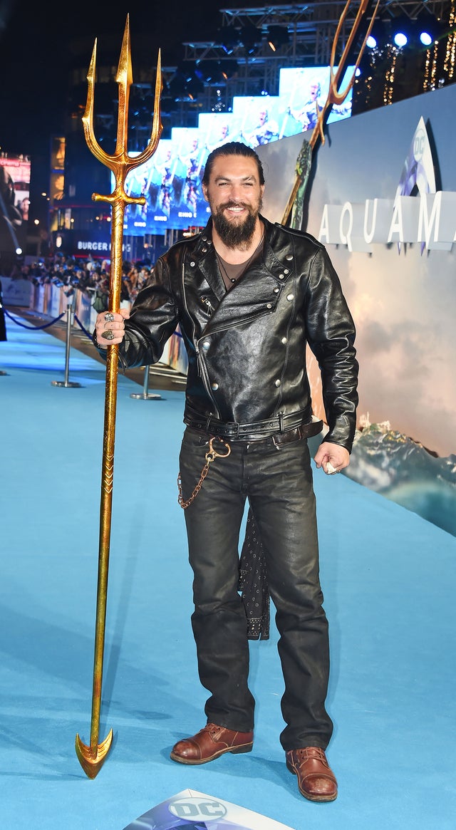 Jason Momoa at aquaman premiere in london