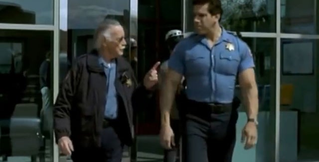 Stan Lee and Lou Ferrigno in hulk