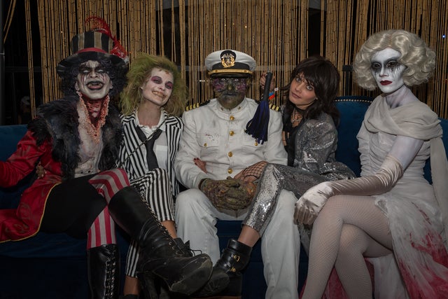 Margot Robbie and Cara Delevingne at dark harbor