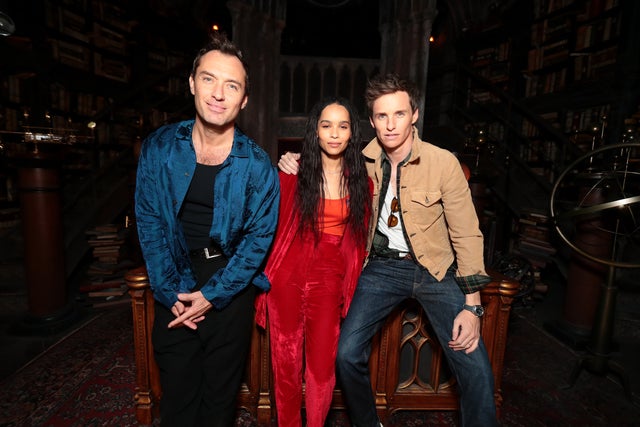 Jude Law, Zoe Kravitz and Eddie Redmayne