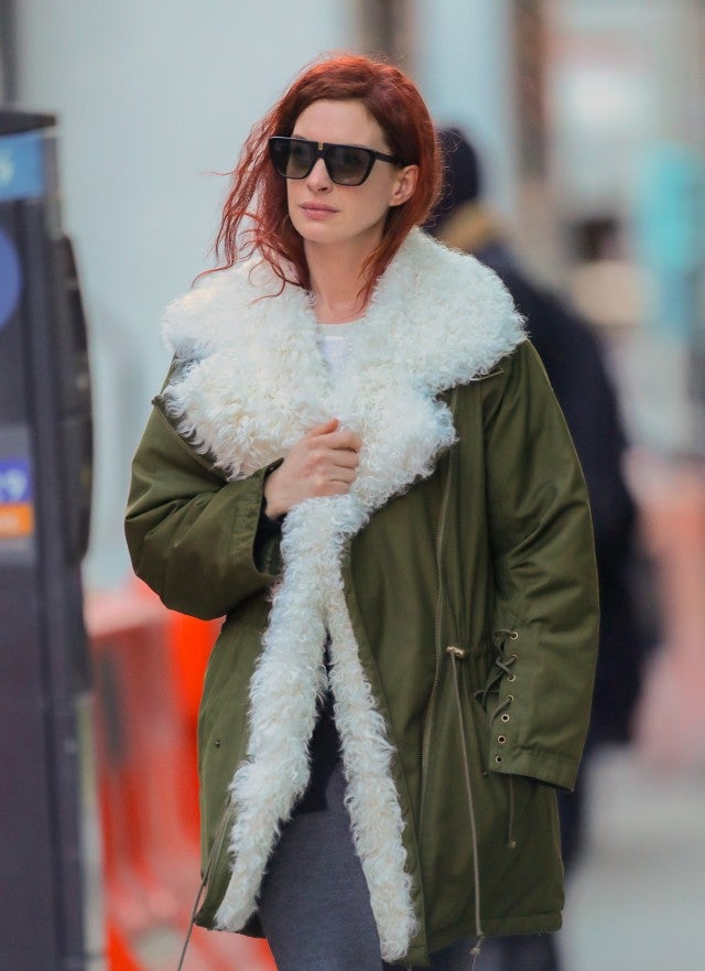 Anne Hathaway Debuts Bright Red Hair -- See Her New Look 
