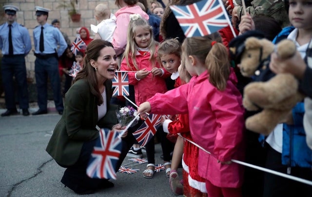 Kate Middleton at Akrotiri Royal Air Force base 