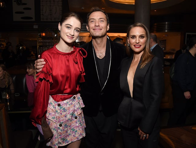 Raffey Cassidy, Jude Law and Natalie Portman