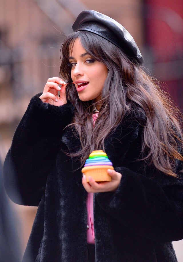 Camila Cabello filming commercial in Manhattan