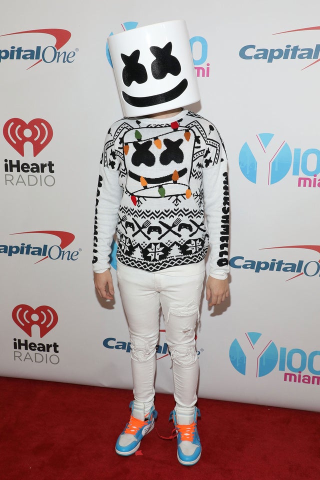 Marshmello at the 2018 Y100 Jingle Ball