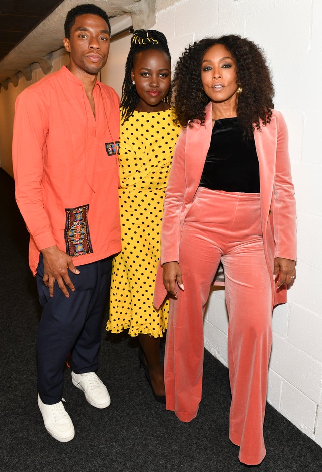 Chadwick Boseman, Lupita Nyong'o and Angela Bassett