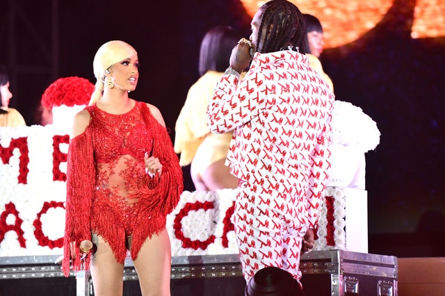 Cardi B and Offset at Rolling Loud festival