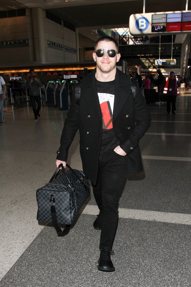 Nick Jonas at LAX - Feb 2017