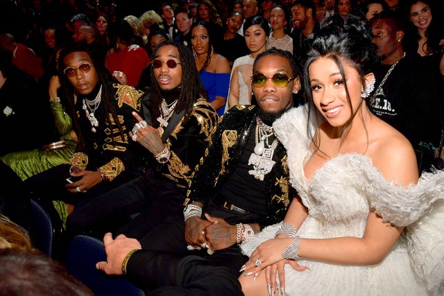 Migos and Cardi B at 2018 Grammys