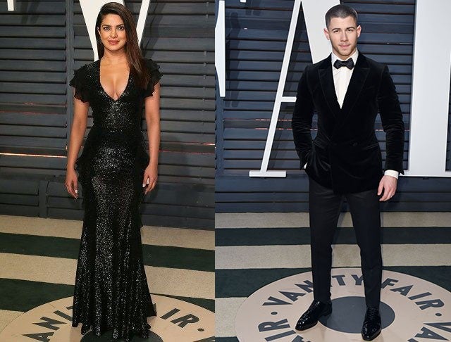 Priyanka Chopra and Nick Jonas - Vanity Fair Oscars Party 2017