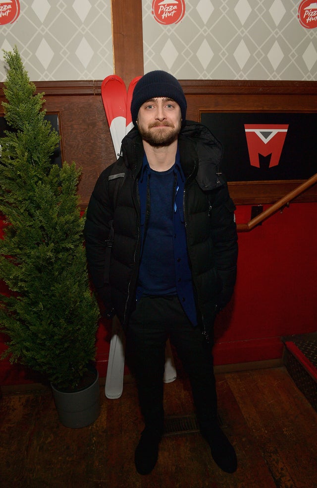 Daniel Radcliffe at sundance 2019 in pizza hut lounge