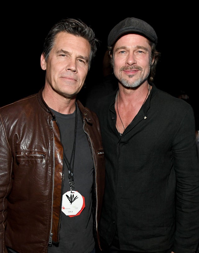 Josh Brolin and Brad Pitt at Chris Cornell tribute