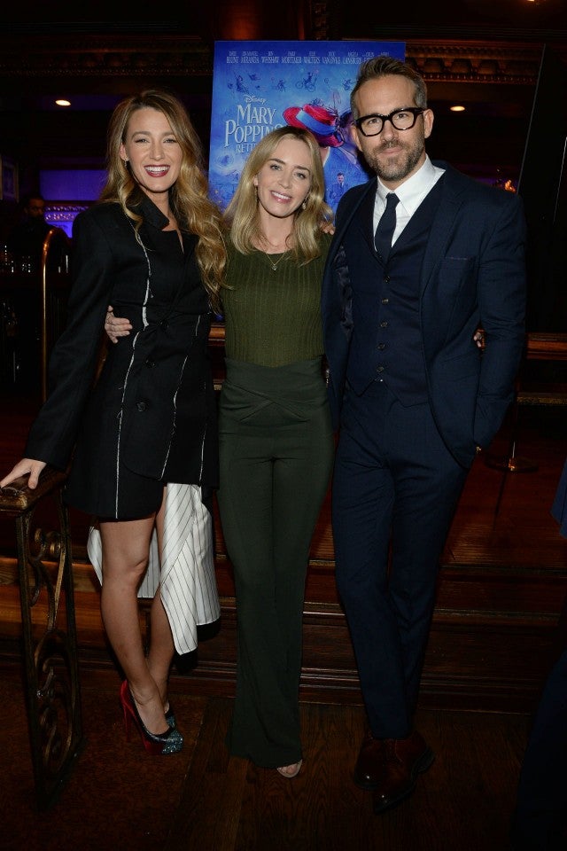 Blake Lively, Emily Blunt, Ryan Reynolds