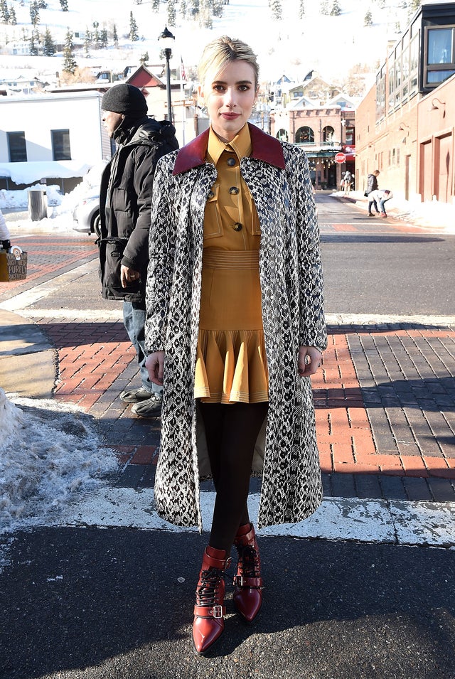 Emma Roberts at acura village at sundance 2019