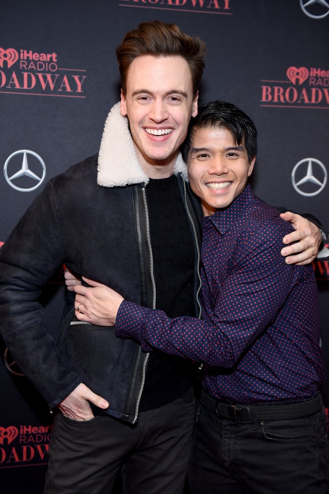 Erich Bergen and Telly Leung at the iHeartRadio Broadway Launch Celebration