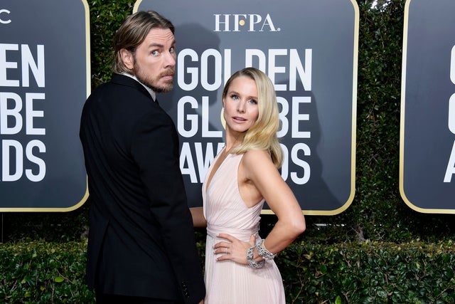 Dax Shepard and Kristen Bell at 2019 golden globes