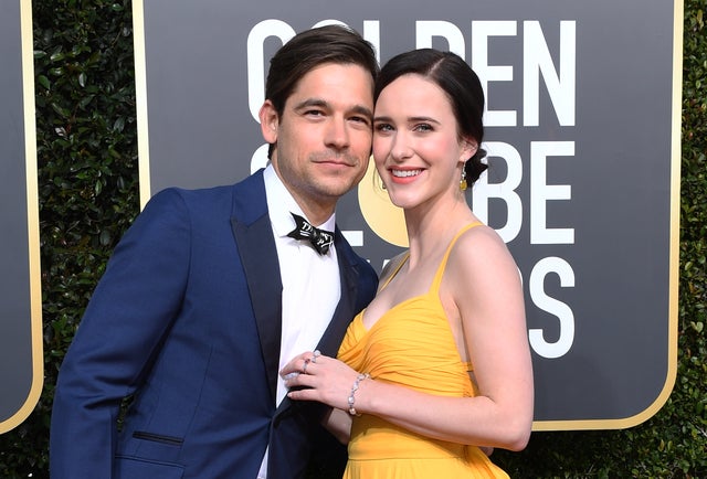 Jason Ralph and Rachel Brosnahan at 2019 golden globes