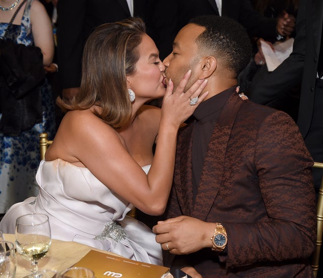 Chrissy Teigen and John Legend at Critics Choice Awards