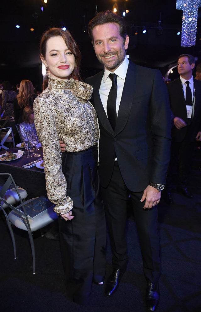 Emma Stone and Bradley Cooper at 2019 sag awards