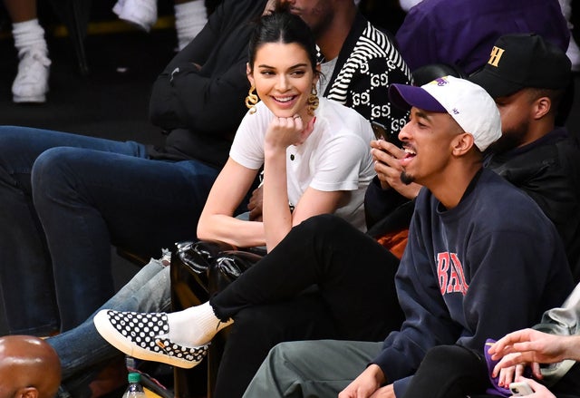 Kendall Jenner at Lakers-76ers game