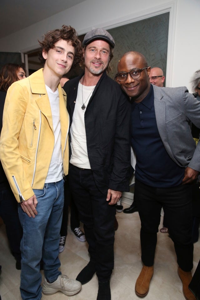 Timothee Chalamet, Brad Pitt and Barry Jenkins