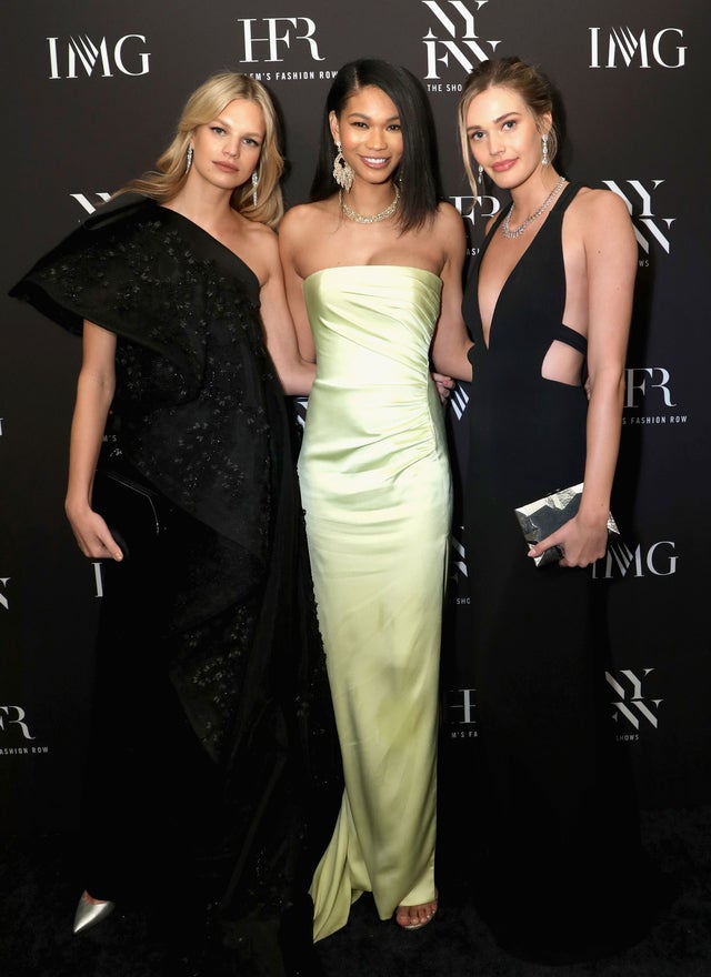 Nadine Leopold, Chanel Iman and Noel Berry