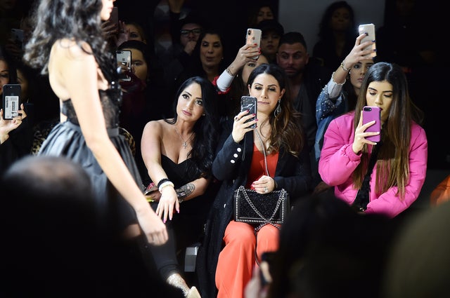 Angelina Pivarnick and Jennifer Aydin at nyfw