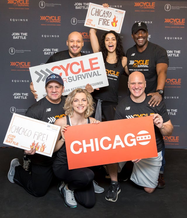 Chicago Fire cast riding at 'Cycle for Survival' in Chicago