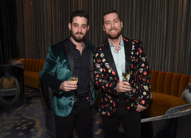 Lance bass and husband celebrate v-day