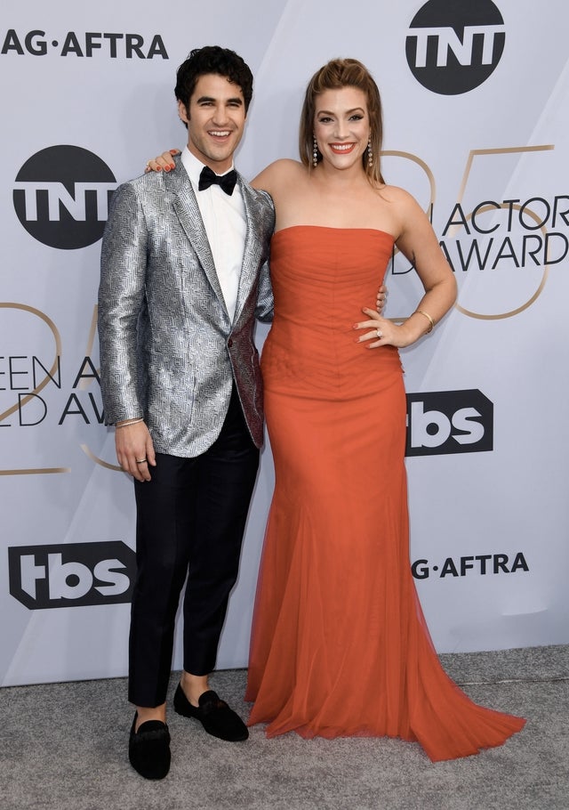 Darren Criss and Mia Swier at 25th Annual Screen Actors Guild Awards 