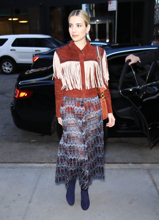 Emma Roberts during nyfw