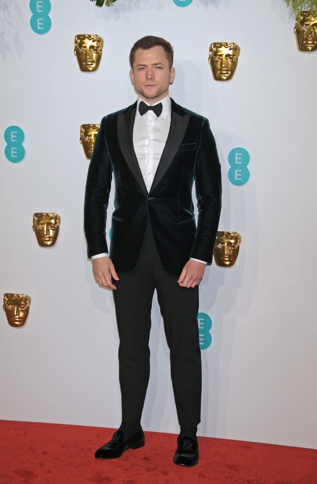 Taron egerton at baftas