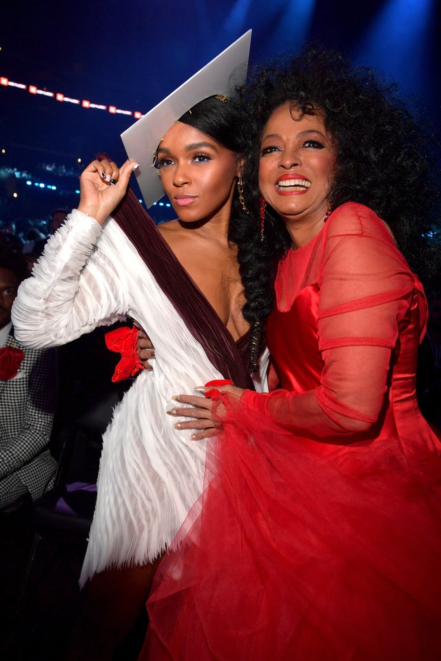 Janelle Monáe and Diana Ross at 2019 grammys