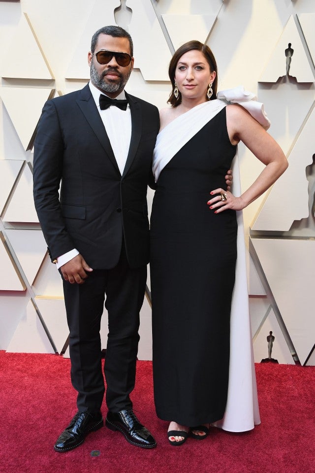 Jordan Peele and Chelsea Peretti at 2019 oscars