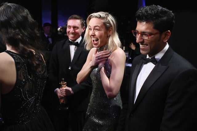 Brie Larson at 2019 oscars backstage