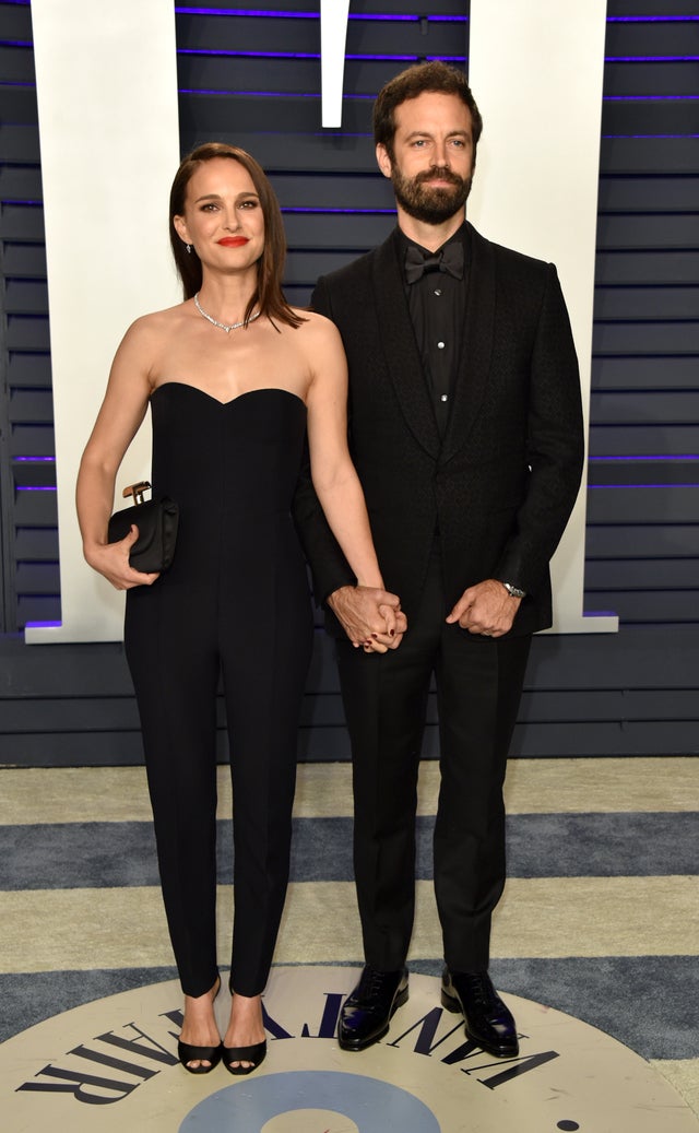 Natalie Portman and Benjamin Millepied at the 2019 Vanity Fair Oscar party