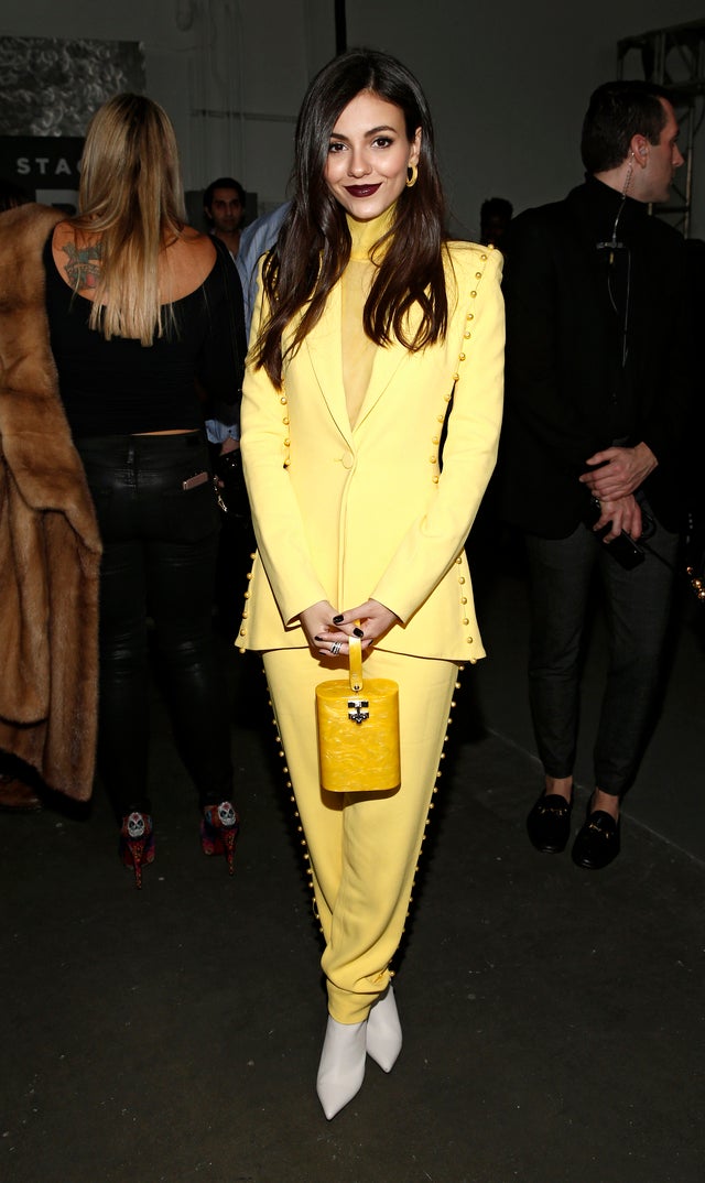 Victoria Justice at Pamella Roland show