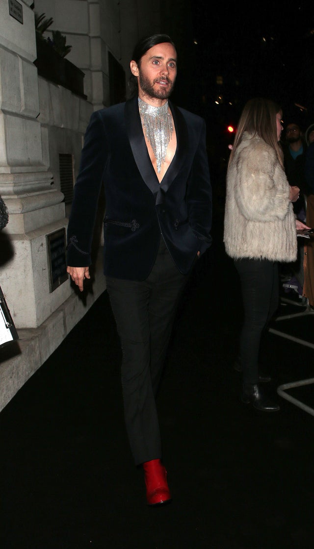 Jared Leto at brit awards afterparty