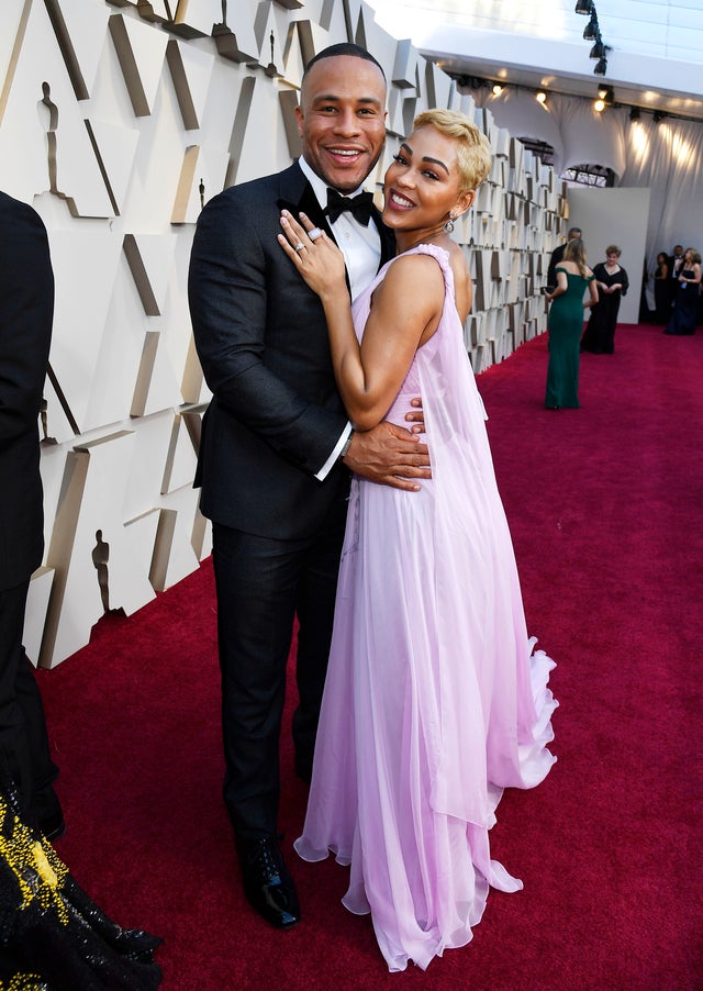 Meagan Good and husband at 2019 oscars