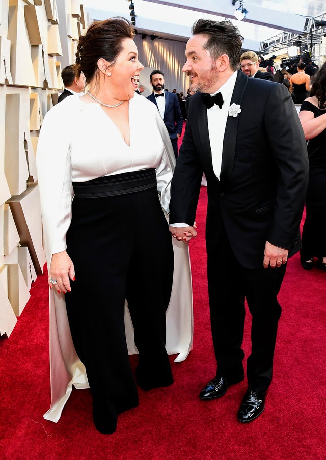 melissa mccarthy and husband at oscars