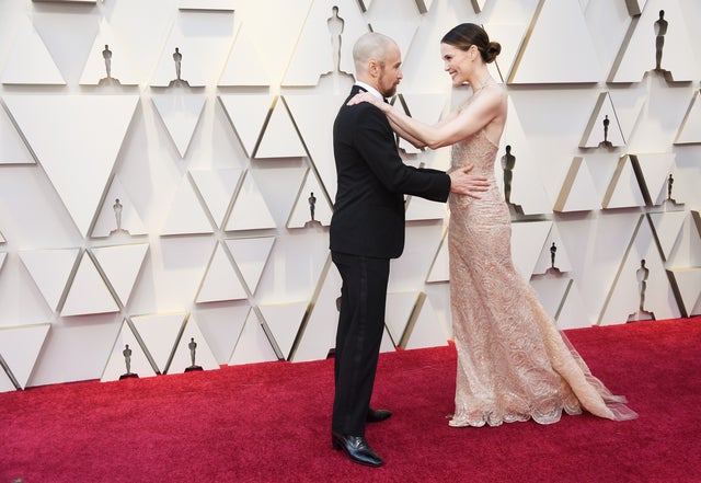 Sam Rockwell and leslie bibb at 2019 oscars